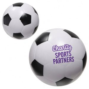 Mini ballon de football personnalisé avec logo blanc, 2,48 pouces, en mousse PU, anti-stress, jouet à presser pour soulager l'anxiété, impression sérigraphique, promotionnel - Product Image 4