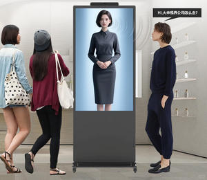 Machine publicitaire numérique holographique 3D de 75 pouces avec <span class=keywords><strong>intelligence</strong></span> <span class=keywords><strong>artificielle</strong></span>, luminosité 400 cd/m², lecteur publicitaire à écran IA - Product Image 4