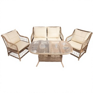 Turkish Manufacturer's Luxury Modern 4-Piece Rattan Ocean Garden Seating Group High Quality Outdoor Furniture for Hotel Gym Use - Product Image 1