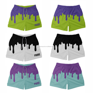 <span class=keywords><strong>Short</strong></span> goutte à goutte crème glacée à sublimation personnalisée entraînement hommes enfants entraînement course à pied <span class=keywords><strong>short</strong></span> en maille Baseball sport <span class=keywords><strong>short</strong></span> en maille saupoudrer court - Product Image 2