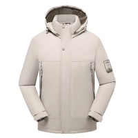 Veste bomber chauffante de haute qualité pour homme, femme et unisexe, mode décontractée d'hiver, avec capuche et fermeture éclair invisible, idéale pour la montagne