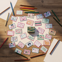 Jeu de cartes mémoire et d'association pour tout-petits, éducation préscolaire, personnalisable, plaisir familial, fêtes