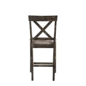 DB Martha II Tan Linen & Weathered Gray Counter Height <b>Bar</b> Chair Set of 2 - Product Image 4