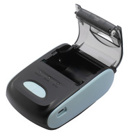 Printer Thermal Portabel 58mm Mini Perangkat USB Genggam Baterai 2600mAh Ukuran Kertas 58x40mm untuk Pesanan Takeout Kasir