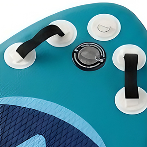 IHOMEINF IHBSUPB-32 Inflatable <strong>Stand</strong> Paddle <strong>Board</strong> 10ft 10in Dual Cargo Bungees Adjustable High Stability PVC Material 3 Fins - Product Image 6