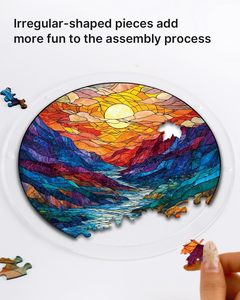 Attrape-soleil en acrylique à suspendre à <span class=keywords><strong>la</strong></span> fenêtre, 8,9 pouces, motif <span class=keywords><strong>montagne</strong></span> et lune émaillé, cadeau d'anniversaire unisexe, décoration intérieure - Product Image 4