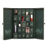 24 Tage starre Pappe Papier Bär Cookie Schokolade Geschenk Weihnachten Advents kalender Box
