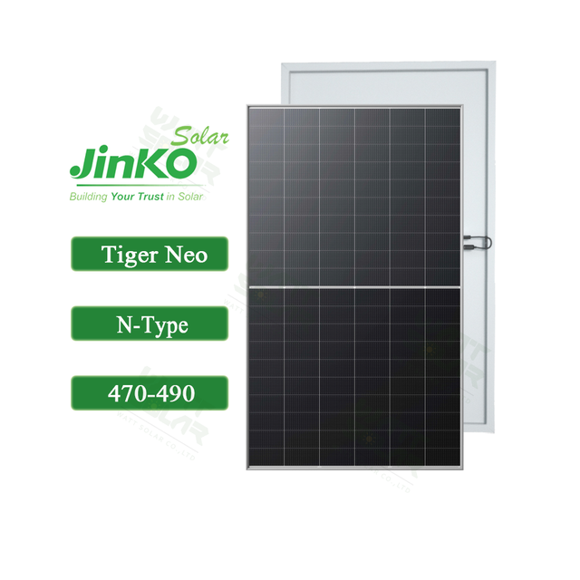 Tire-1 Brand Jinko Topcon Tech JKM470N-60Hl4 470W 480 Watt 490W 485W Solar Panel