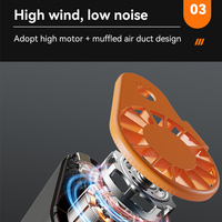 Ventilateur de taille rechargeable portable avec affichage de la puissance de la batterie 4800mah Mini ventilateur personnel pour les sports de plein air de voyage