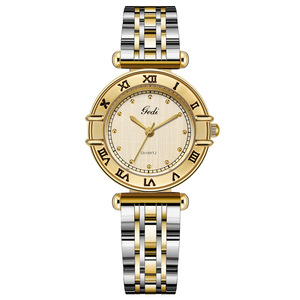 Nuevo reloj de pulsera de cuarzo para mujer, de acero inoxidable sólido, de alta gama, con esfera de números romanos. - Product Image 3