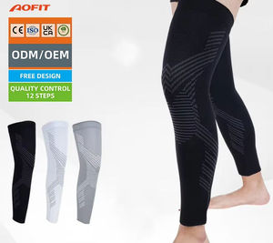 Aofit Manchon de compression long personnalisé pour la course, protection et soutien des genoux et des articulations sportives - Product Image 1