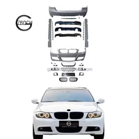 Ensemble de pare-chocs E90 MT pour BMW Série 3 E90 325i 350i – Pièces automobiles de mise à niveau M T : Pare-chocs avant et arrière, calandre, diffuseur, jupes latérales