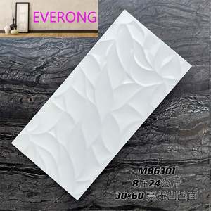 Azulejos <span class=keywords><strong>de</strong></span> Pared <span class=keywords><strong>de</strong></span> Cerámica Pulida Modern Gloss <span class=keywords><strong>de</strong></span> 300x600 mm, Azulejos <span class=keywords><strong>de</strong></span> Alto Brillo, Azulejos Convexos a Cuadros Verde Piedra para Cocina y Baño - Product Image 3