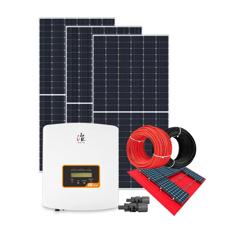 مجموعة أنظمة الطاقة الشمسية الكاملة على الشبكة بقدرة 3000 وات مجموعة ألواح الطاقة الشمسية الكاملة بقدرة 3000 وات مجموعة أنظمة الطاقة الشمسية الكاملة للسيارات