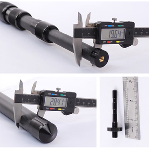 Tige d'<span class=keywords><strong>extension</strong></span> de bâche à verrouillage rotatif de bonne qualité et durable, longueur personnalisée, fibre de carbone, support de tente de camping télescopique pour les voyages - Product Image 4