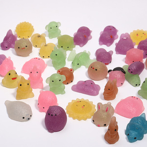 Hot Sale TPR Random Kawaii Mini Mochi Animal Glitter Squishy <b>Squeeze</b> Stress Relief Promotional Toy for Kids and Adults - Product Image 5