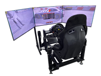 Dinibao nouveauté simulateur dynamique rotatif 4 DOF 3 écran mouvement voiture course conduite Machine de jeu