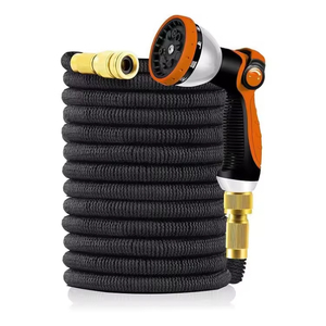 Polyester extensible. Tuyau d'arrosage extensible de 50 pieds avec tête de pulvérisation anti-fuite haute performance pour jardin - Product Image 2