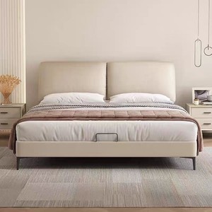 Plate-forme <span class=keywords><strong>de</strong></span> cadre <span class=keywords><strong>de</strong></span> lit Queen Size avec tête <span class=keywords><strong>de</strong></span> lit réglable Support à lattes en bois - Product Image 2