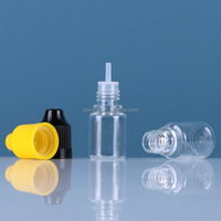 Bouteille en plastique PET transparente pour jus, avec bouchon résistant aux enfants, 3 ml, 5 ml, 10 ml, 15 ml, 30 ml, 50 ml, 100 ml