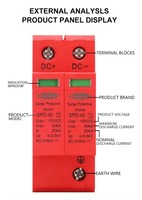 Solaire PV 20KA-40ka 2P DC 500V 600V 1500V parafoudre parafoudre dispositif de protection contre les surtensions SPD PV Protection basse tension