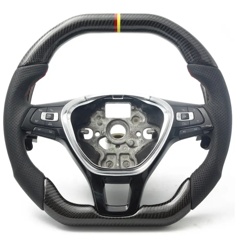 폭스 바겐 폭스 바겐 폴로 GTI R MK7 골프 7 탄소 섬유 스티어링 휠에 대 한 자동 스티어링 휠