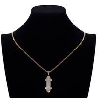Collier pendentif skateboard personnalisé, micro-pavé CZ, bijoux hip-hop pour hommes