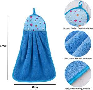 Super Absorbent Rag Cleaning Cloth Double Layer Coral Fleece <b>Kitchen</b> Dish <b>Hand</b> <b>Towel</b> - Product Image 2