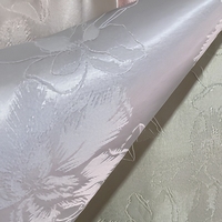 Tissu jacquard satiné à motif floral unique, biologique et écologique pour femmes, hommes, filles, vêtements, textiles de maison
