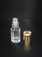 Bouteilles vides haut de gamme de 3 ml et 5 ml en verre avec bouchon couronne pour huile essentielle d'anis étoilé, parfum, eau, diffuseur, roll-on et blush