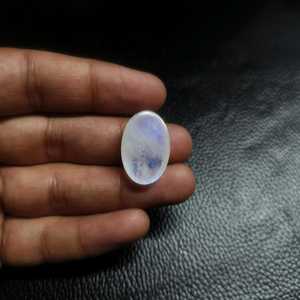 Piedra Preciosa Suelta de Piedra Lunar Arcoíris, Cabujón Ovalado, 20 Quilates, 24x16mm, Fabricación de Joyería, Exportador Mayorista de la India - Product Image 1