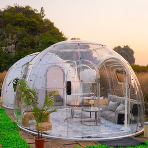 Luxury resort family camping house alluminio policarbonato sunrooms giardino casa tende da esterno - Product Image 4