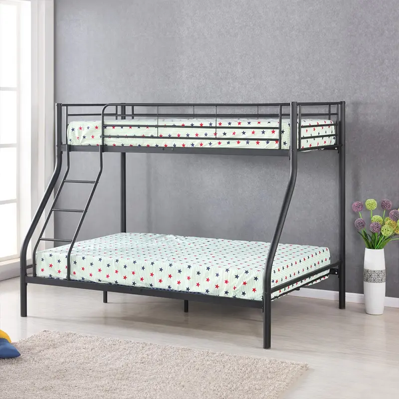 Modern fashion design steel metal single double king size kids deck bunk bed for adult