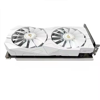 Kartu Grafis VGA RX 580 ROG STRIX RX580 8GB GDDR5 Putih untuk Komputer PC Gaming