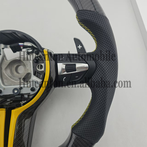 Derniers produits : Volant de voiture en fibre de carbone et cuir pour BMW Série 3, Série 5, F10, F20, F30, F90, F01, F02 - Product Image 5