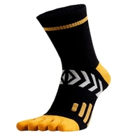 Chaussettes de sport professionnelles pour hommes, été, randonnée en plein air, 5 doigts, sans couture, escalade, course de fond, marathon