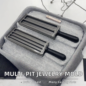 Moule de moulage en fonte pour bijoux, moule à lingots, outil de moulage de fil et de tôle pour la fabrication de colliers, bagues, bracelets, boucles d'oreilles et la soudure de bijoux - Product Image 2