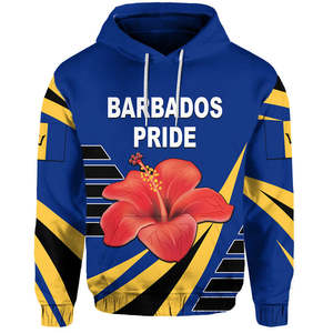 Alta calidad <span class=keywords><strong>Bandera</strong></span> de <span class=keywords><strong>Barbados</strong></span> Sudaderas con capucha de talla grande Escudo DE ARMAS DE <span class=keywords><strong>Barbados</strong></span> Suéter con capucha Ropa Streetwear al por mayor - Product Image 2