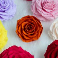 Têtes de roses naturelles préservées en gros, 7-8 cm, vraies fleurs éternelles pour bouquets DIY, décoration de mariage et de maison