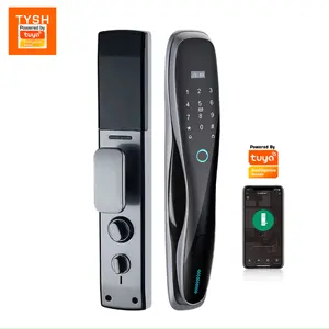 Outdoor Biometric Safe Digital 6068 Mortise Digital Door Lock Security Camera Tuya Wifi Password Safety Fingerprint Smart Lock