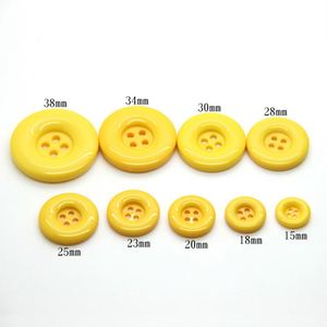 Wholesale Factory Price Colorful Buttons 4 Hole <b>Resin</b> Button Round Shirt Custom Button for Garment - Product Image 1