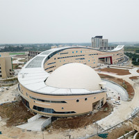 Structure préfabriquée en acier Construction de toit en dôme Bâtiment de lucarne avec toit en verre Structure de toit en acier