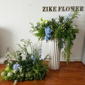 Décoration d'allée <span class=keywords><strong>de</strong></span> <span class=keywords><strong>mariage</strong></span>, verdure artificielle réaliste, fleurs artificielles, herbe artificielle, orchidées, arrangements floraux, centres <span class=keywords><strong>de</strong></span> <span class=keywords><strong>table</strong></span> - Product Image 4