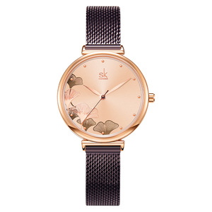 นาฬิกาข้อมือ Shengke K0139 K0139L แฟชั่นหรูหราสำหรับสุภาพสตรี ดีไซน์<span class=keywords><strong>ดอก</strong></span>ไม้ กันน้ำ ระบบควอตซ์ เหมาะสำหรับผู้หญิงและเด็กผู้หญิง - Product Image 3
