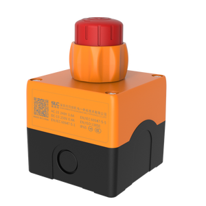 Interruptor de Botón de Parada de Emergencia Impermeable de 22 mm, Caja de Control de Cierre, Interruptor de Botón de Cabeza de Hongo, 10 A Máx. Actual 1NO1NC - Product Image 5