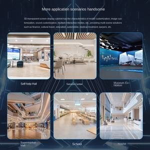 Vitrine d'affichage holographique numérique IA avec dialogue vocal interactif, présentateur virtuel 3D, en métal, pour l'éducation en intérieur et les visiteurs - Product Image 5