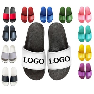 Sandalias planas con logotipo personalizado, chanclas personalizadas <span class=keywords><strong>de</strong></span> último diseño, venta al por mayor - Product Image 1