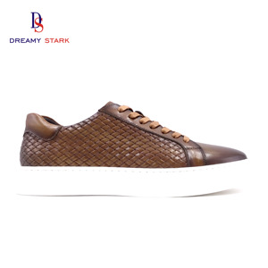 Chaussures de marche rétro quatre saisons personnalisées en cuir souple faites à la main pour hommes, style mode, à lacets, vente en gros, collection été - Product Image 6
