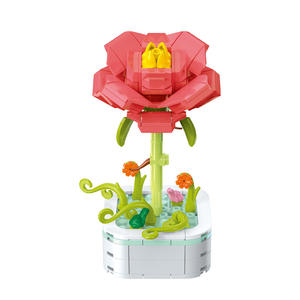 Drill Horse Blocs de construction en petites pièces à assembler, motifs Marguerite, Rose, Tulipe, pour la création de fleurs en pot, cadeau pour filles de 8 à 13 ans - Product Image 5