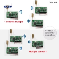 QIACHIP 868Mhz 4CH Interrupteur de télécommande sans fil intégré de réception et de transmission RF pour module Maison intelligente DIY
